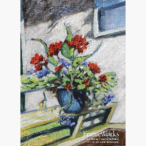 Potted Red Flowers